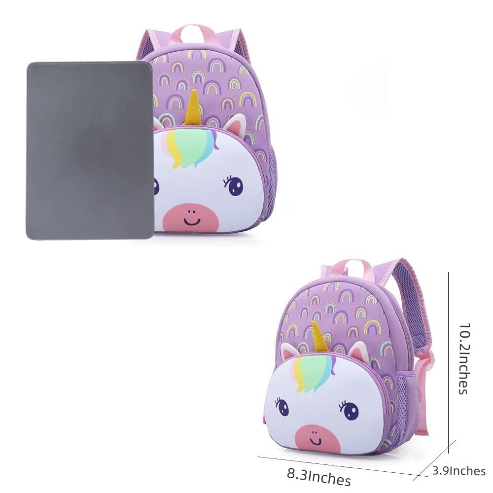 KK CRAFTS Preschool Backpack Toddler Neoprene Animal Schoolbag Lunch backpack for Kids Boys Girls(Dinosaur)