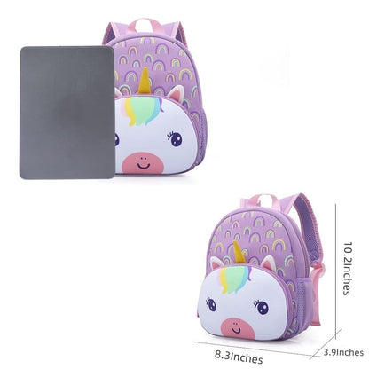 KK CRAFTS Preschool Backpack Toddler Neoprene Animal Schoolbag Lunch backpack for Kids Boys Girls(Dinosaur)