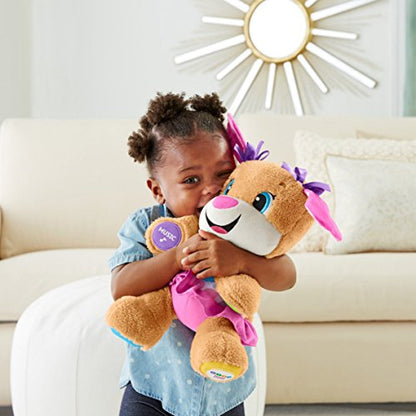 Fisher-Price Baby & Toddler Toy Laugh & Learn Smart Stages Puppy Musical Plush with Lights & Phrases for Infants Ages 6+ Months