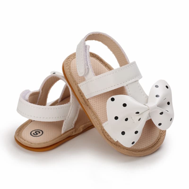Baby Girl Sandals Summer Crib Shoes Bowknot Soft Sole Infant Girls Princess Dress Flats First Walker Shoes