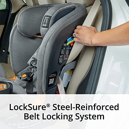 Chicco OneFit ClearTex All-in-One Car Seat, Slim Design, Rear-Facing Seat for Infants 5-40 lbs., Forward-Facing 25-65 lbs., Booster 40-100 lbs., Convertible Car Seat | Lilac/Purple