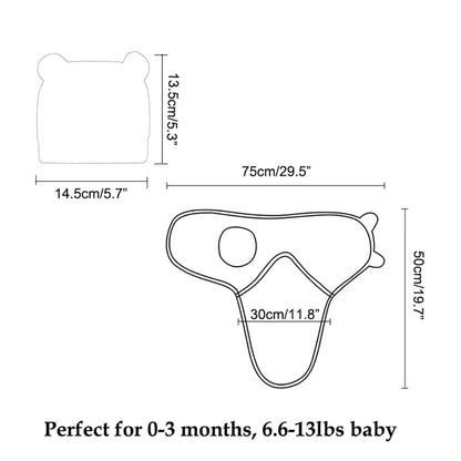 Baby Swaddle Sleep Sack with Hat Set for 0-3 months 3-Pack Soft Cotton Newborn Wearable Swaddle Wrap for Girls Boys