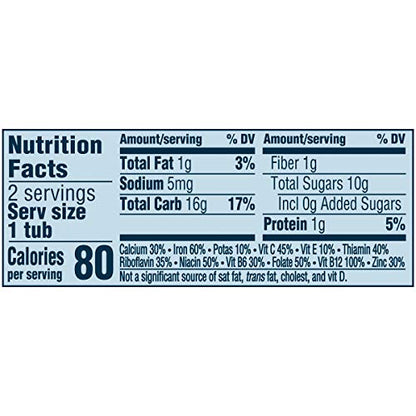 Gerber Baby Food 2nd Foods, Mixed Cereal, Pears & Cinnamon with Oatmeal Puree, 4 Ounce Tubs, 2-Pack (Pack of 8)