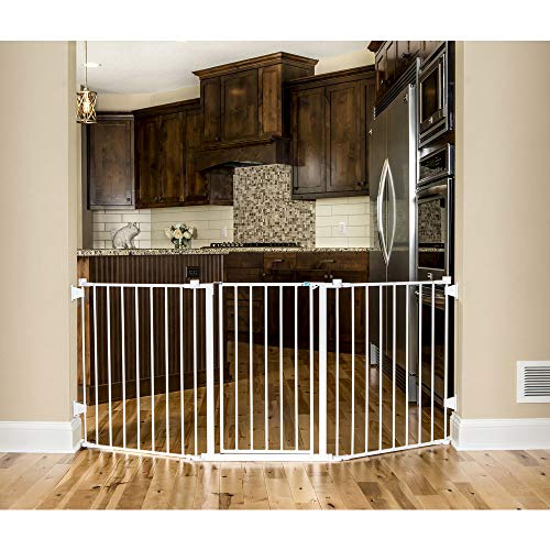 Regalo 192-Inch Super Wide Adjustable Baby Gate and Play Yard, Black, 4-in-1, Bonus Kit, Includes 4 Count (Pack of 1) of Wall Mounts