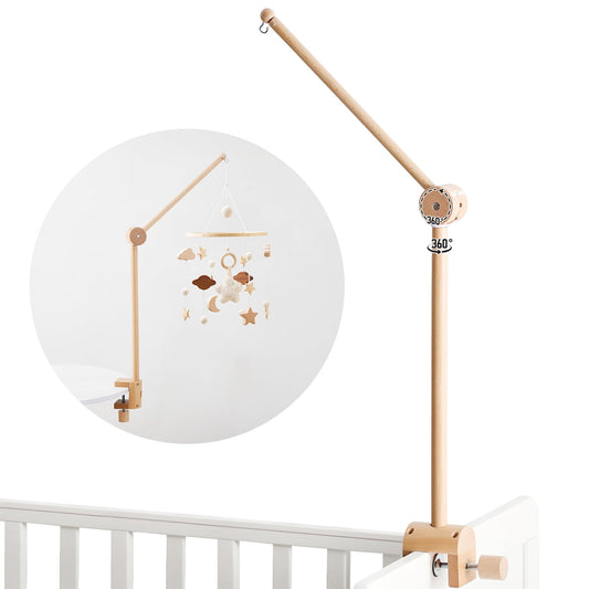 Baby Crib Mobile for Boys Girls| Boho Nursery Mobile| Gender Neutral Hand-Crocheted Mobile| Ceiling Mobile - Stars, Clouds, Moon