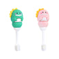 Toddler Toothbrush with Tongue Cleaner, Extra Soft Bristles for Kids 1-6，BPA-Free Baby Toothbrush with Ergonomic Grip & Non-Slip Handle， Kid Toothbrush for Gentle Care & Safe Brushing (Pink, 1 Count)