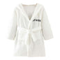 Unisex Baby Hooded Bathrobe Kids Flannel Pajamas Dressing Gown for Boys Girls
