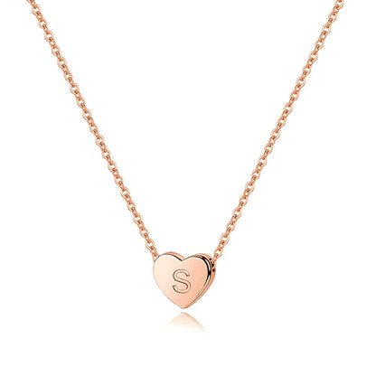 M MOOHAM Heart Initial Necklace Gifts for Girls Women, S925 Sterling Silver Tiny Letter Necklace Birthday Gift for Kids Teen Girl Jewelry