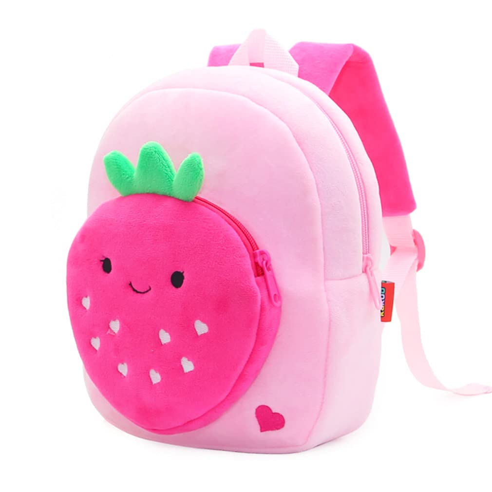 Cute Toddler Backpack Plush Animal Cartoon Mini Travel Daycare Bag for Baby Girl Boy 2-6 Years (Shark Blue)