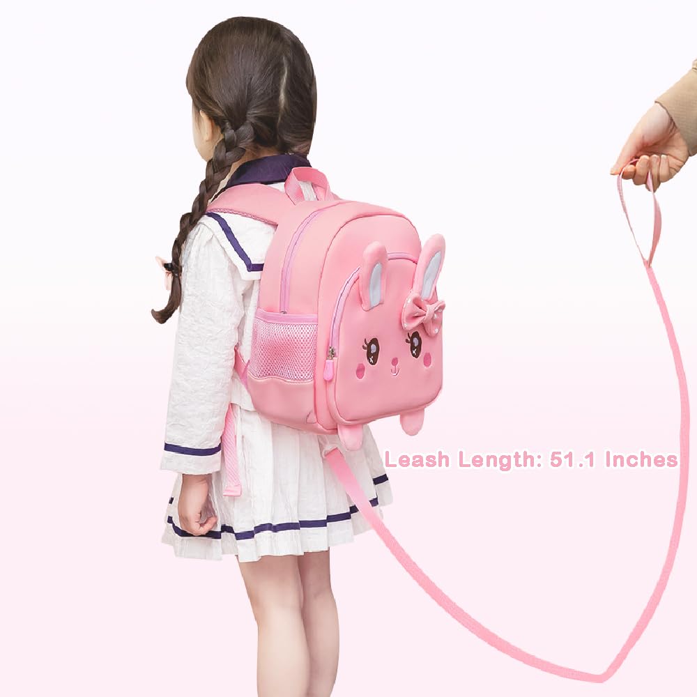 Toddler Backpacks for Boys Girls 2-4 Cute 3D Kids Duck Schoolbag with Baby Leash for Small Preschool Kindergarten Bookbag Cartoon Mini Travel Bags 10inch (Yellow)