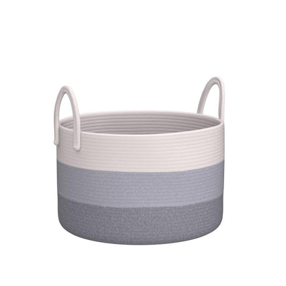 OrganiHaus Large Blanket Basket for Living Room 20x13, Rainbow Rope Basket for Classroom Organization, Toy Storage Basket, Woven Kids Laundry Basket, Baby Toy Box, Cute Storage Basket, Nursery Hamper