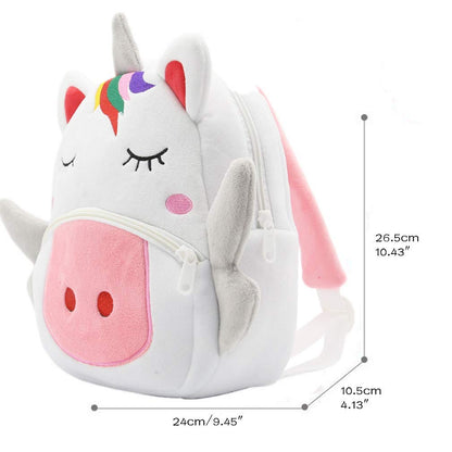 Toddler Backpack for Boys and Girls, Cute Soft Plush Animal Cartoon Mini Backpack Little For Kids 2-6 Years (Cows)