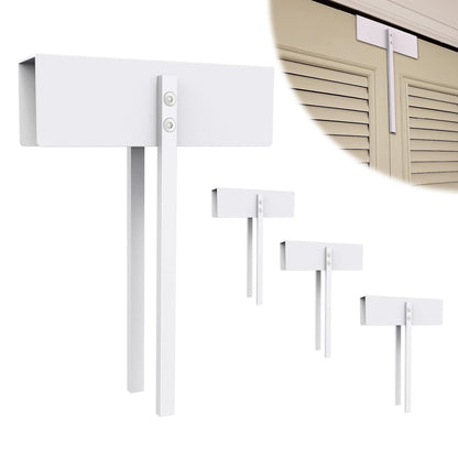 Metal Bifold Door Lock - Double Door Child Safety Locks Keep Toddler, Cats&Dogs Out of Closets, Cabinets, Pantry - No Need Install (1PC)