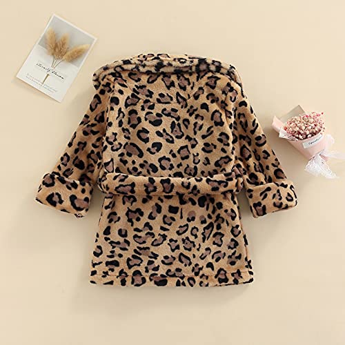 Qiylii Unisex Baby Plush Bathrobe Plain Kimono Gown Newborn Toddler Girls Boys Towel Robe Nightwear Clothes