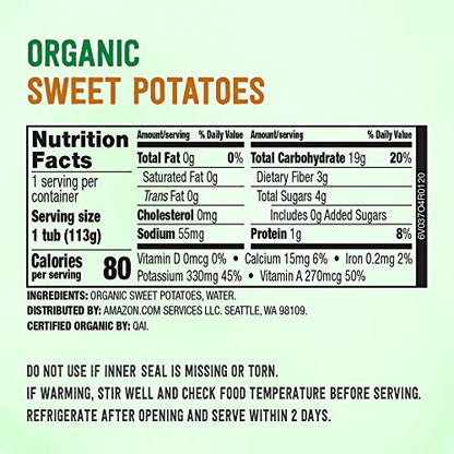 Amazon Brand - Mama Bear Organic Baby Food, Fruit Variety Pack, Apples, Apple Berry Blend, Bananas, Pears, vegetarian, 4 ounce (Pack of 12)