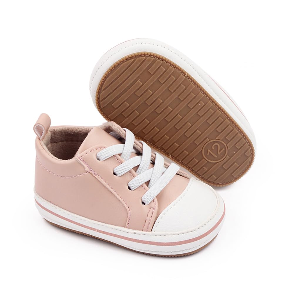 LONSOEN Baby Girls Boys Loafers Prewalker Dress Crib Shoes