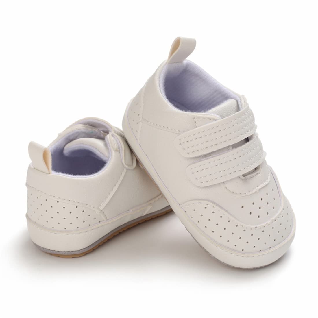 E-FAK Baby Shoes Boys Girls Infant Sneakers Non-Slip Rubber Sole Toddler Crib First Walker Shoes