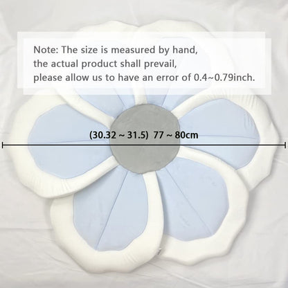 Baby Bath Pad for Infant Bathtub Sink - Flower Mat Tub Lounger - Petal Soft Supports Newborn Bathing Insert Seat - 31" (Pink)