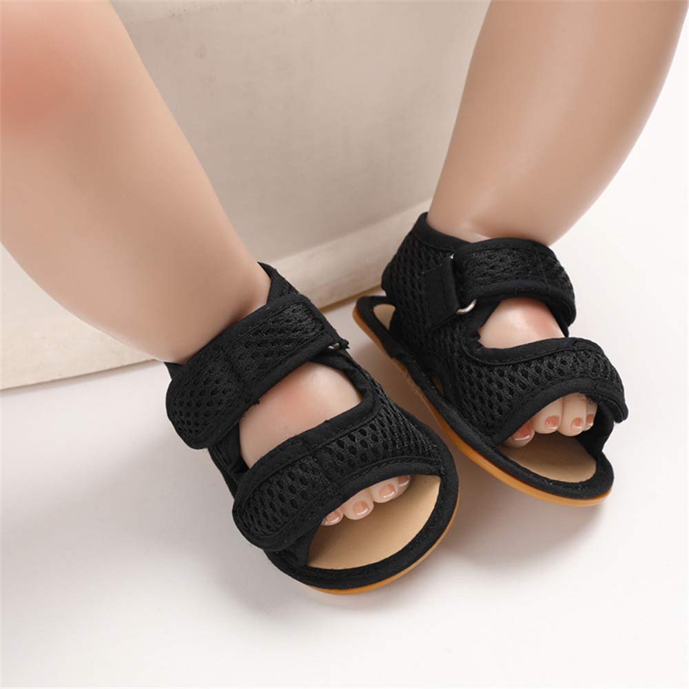 Timatego Baby Boys Girls Sandals Non Slip Soft Sole Outdoor Athletic Shoes Infant Toddler First Walker Crib Summer Shoes 3-18 Months