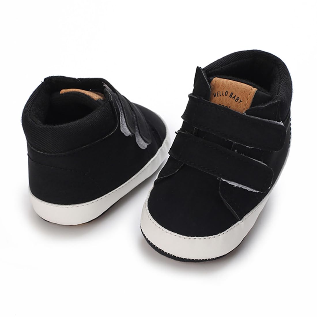E-FAK Baby Shoes Boys Girls Infant Sneakers Non-Slip Rubber Sole Toddler Crib First Walker Shoes