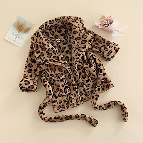 Qiylii Unisex Baby Plush Bathrobe Plain Kimono Gown Newborn Toddler Girls Boys Towel Robe Nightwear Clothes