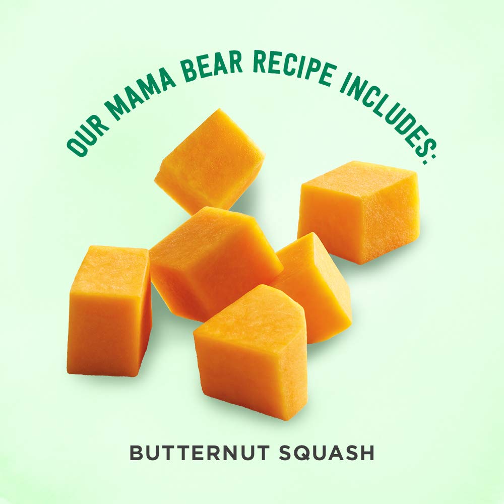 Amazon Brand - Mama Bear Organic Baby Food, Fruit Variety Pack, Apples, Apple Berry Blend, Bananas, Pears, vegetarian, 4 ounce (Pack of 12)