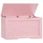 usikey 39.4” Storage Chest, Toy Box with 2 Safety Hinges, Toy Chest, Storage Bench for Bedroom, Supports 220 lb, for Living Room, Entryway, Pink