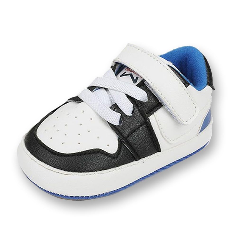 Clowora Unsex Baby Shoes Boys Girls Infant Sneakers Non-Slip Soft Rubber Sole Toddler Crib First Walker Lightweight Shoes
