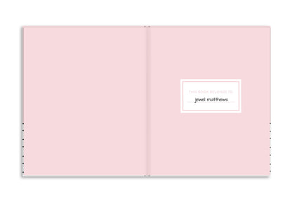 Pearhead Hello Baby First 5 Years Memory Book, Baby Girl Keepsake for New and Expectant Parents, Pregnancy And Milestone Journal, Pink