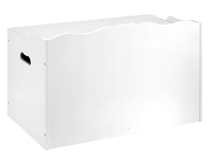 Amazon Basics Kids Toy Box, Wooden Organizer Storage Chest, Pink, 30" x 18" x 19"