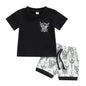 Kupretty Baby Boy Clothes Toddler Summer Outfit Short Sleeve T-Shirt Tee Tops Joggers Casual Shorts 2Pcs Clothing Set