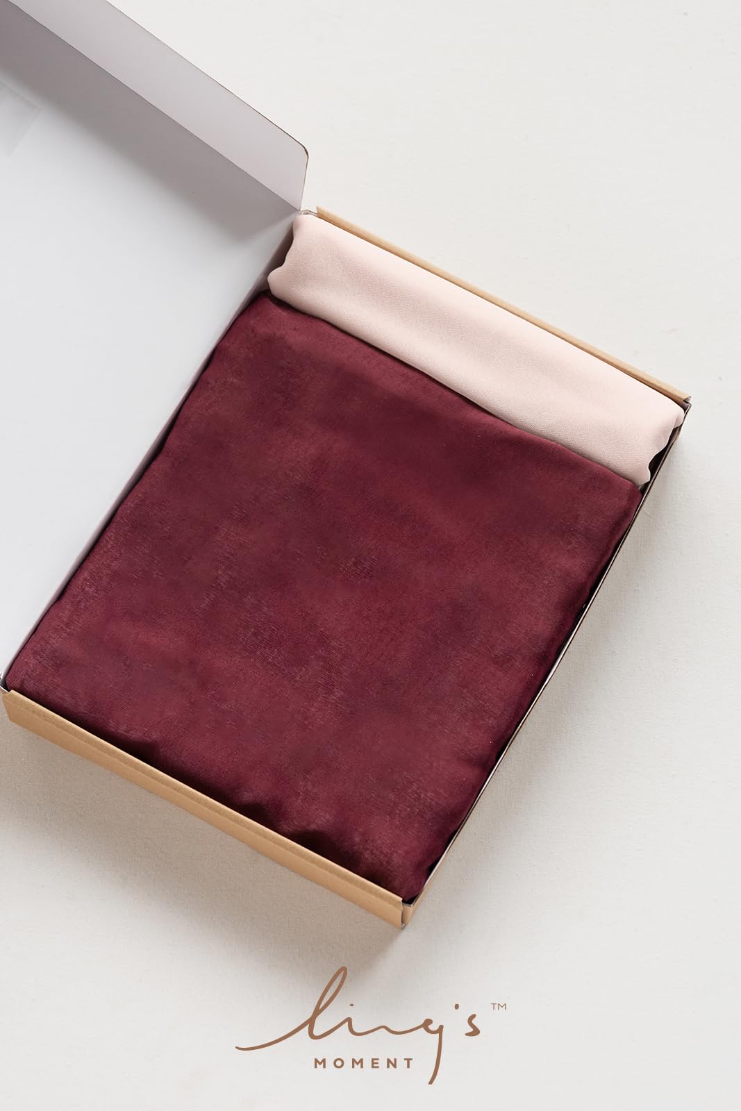Ling's Moment Sheer Chiffon Table Cloth & Runner Set for 3x4ft Rectangle Table Decor in Dusty Rose & Blush for Wedding Reception and Parties