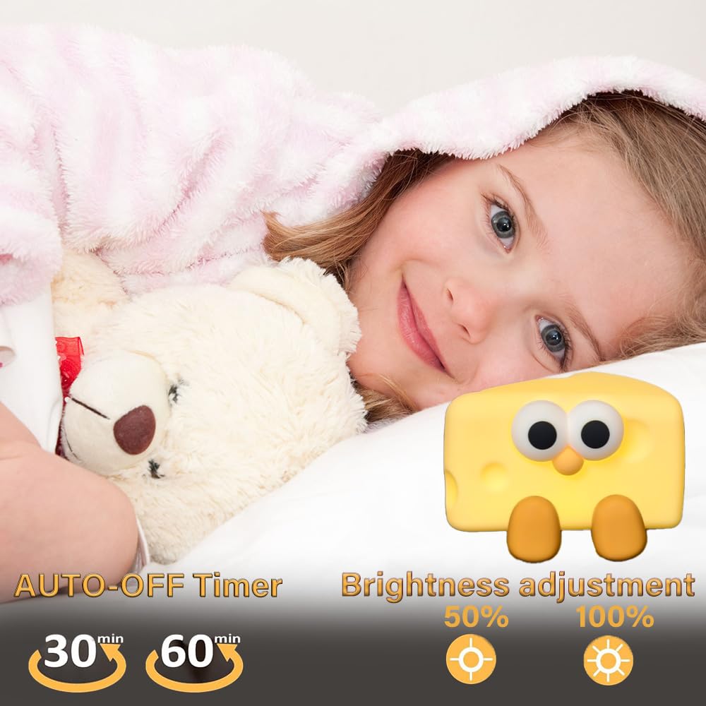 Led Cute Dog Night Light, Dimmable Nursery Puppy Kawaii Lamps, Super Squishy Silicone USB Rechargeable Touch Control Night Lamp for Kids Adults, Used for Camping Party Room Decor (Dog)
