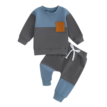 Gender Neutral Baby Boy Girl Fall Winter Clothes Sweatshirt Shirt Pants Toddler Infant Outfit