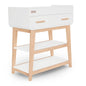 Fisher-Price Iris/Siesta Changing Table by Dream On Me, Blush Pink, JPMA & Greenguard Gold Certified, with a Bottom Closed Drawer and Two Open Shelves for Storage