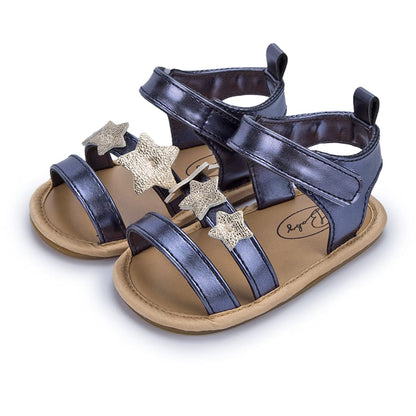 GAISUMMI Baby Girls Sandals Summer Bowknot Infant Crib Shoes Toddler Pu Leather Soft Rubber Sole First Walkers