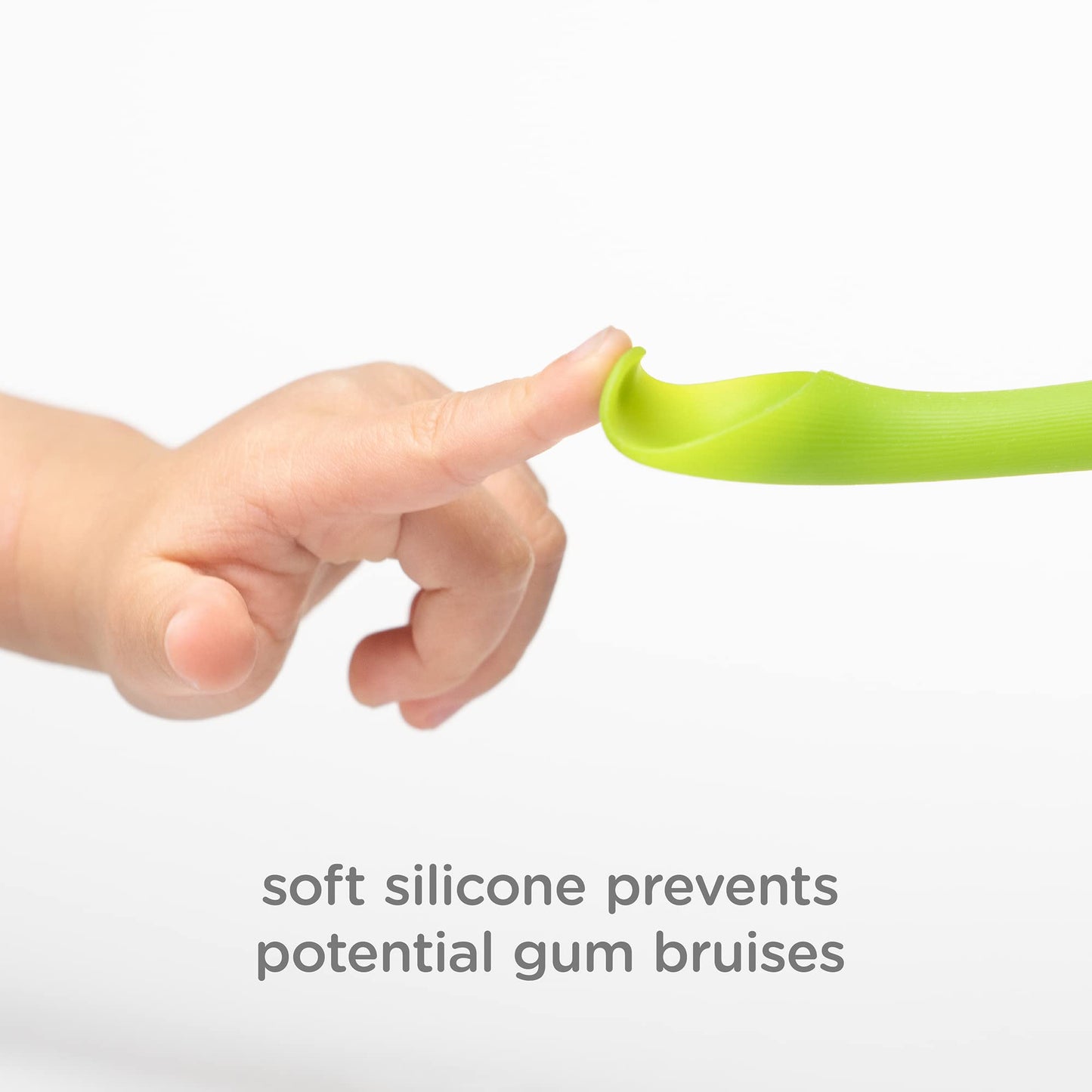 Olababy 100% Silicone Soft-Tip Training Spoon for Baby Led Weaning 2pack