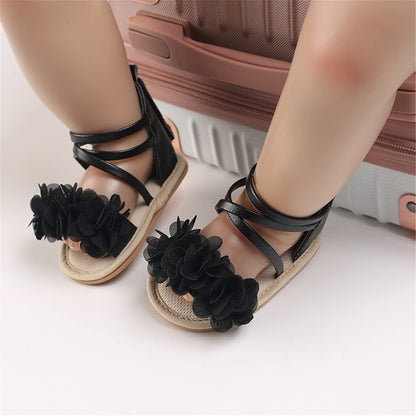 LAFEGEN Baby Boys Girls Summer Sandals 2 Straps Anti Slip Soft Sole Beach Infant Shoes Toddler First Walker Newborn Crib Shoes(3-18Months)