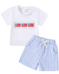 Yvowming Toddler Baby Boy Clothes Kids Summer Truck Print T Shirt Short Set with Pockets 0-4T