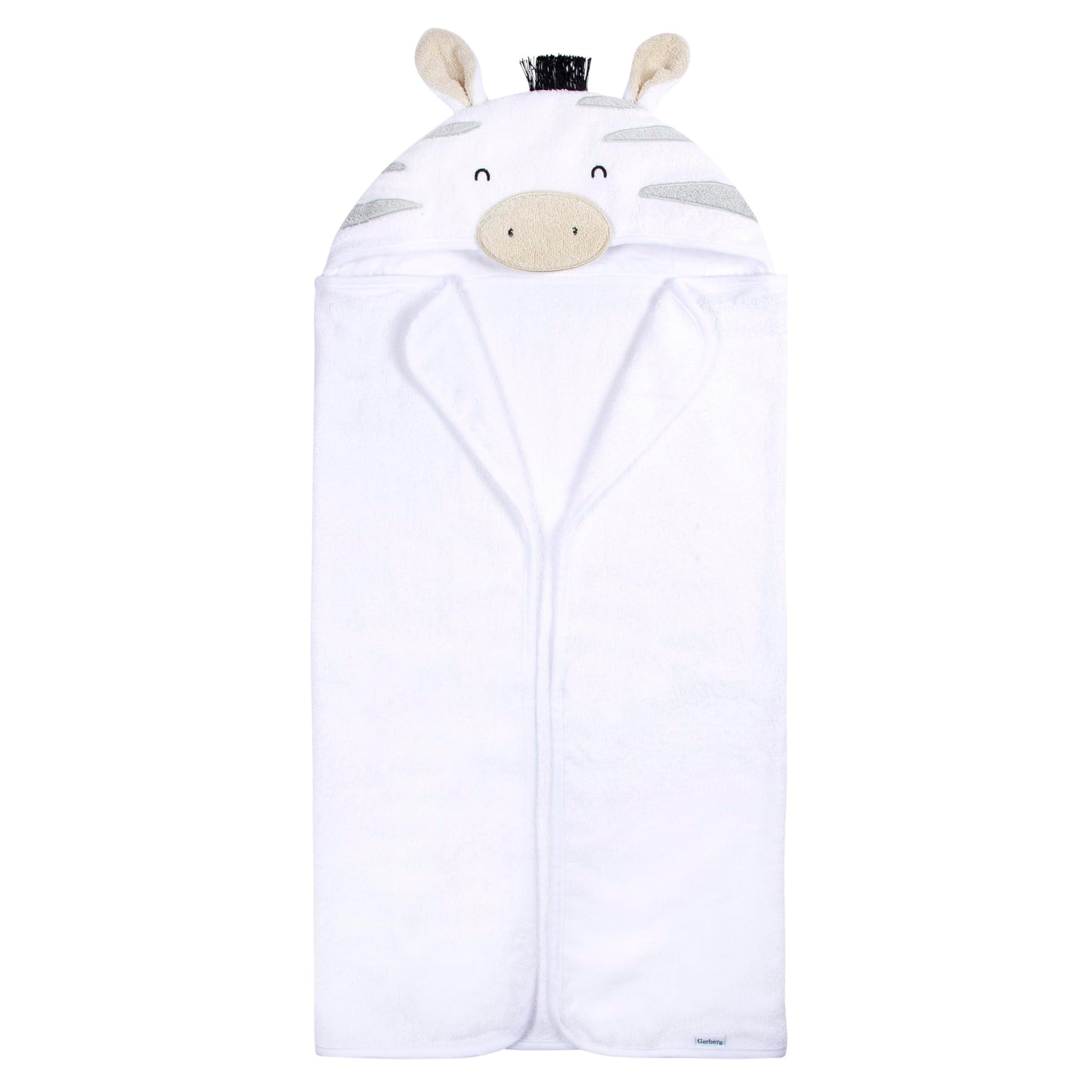 Gerber Baby 4 Piece Animal Character Hooded Towel and Washcloth Set, Brown Lion, One Size