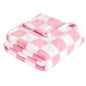 Yurhap Checkered Baby Blanket Fleece Baby Blankets for Boys, Ultra Soft Cozy Fluffy Infant Toddler Newborn Receiving Blankets for Crib Stroller, 30''x40'', Blue