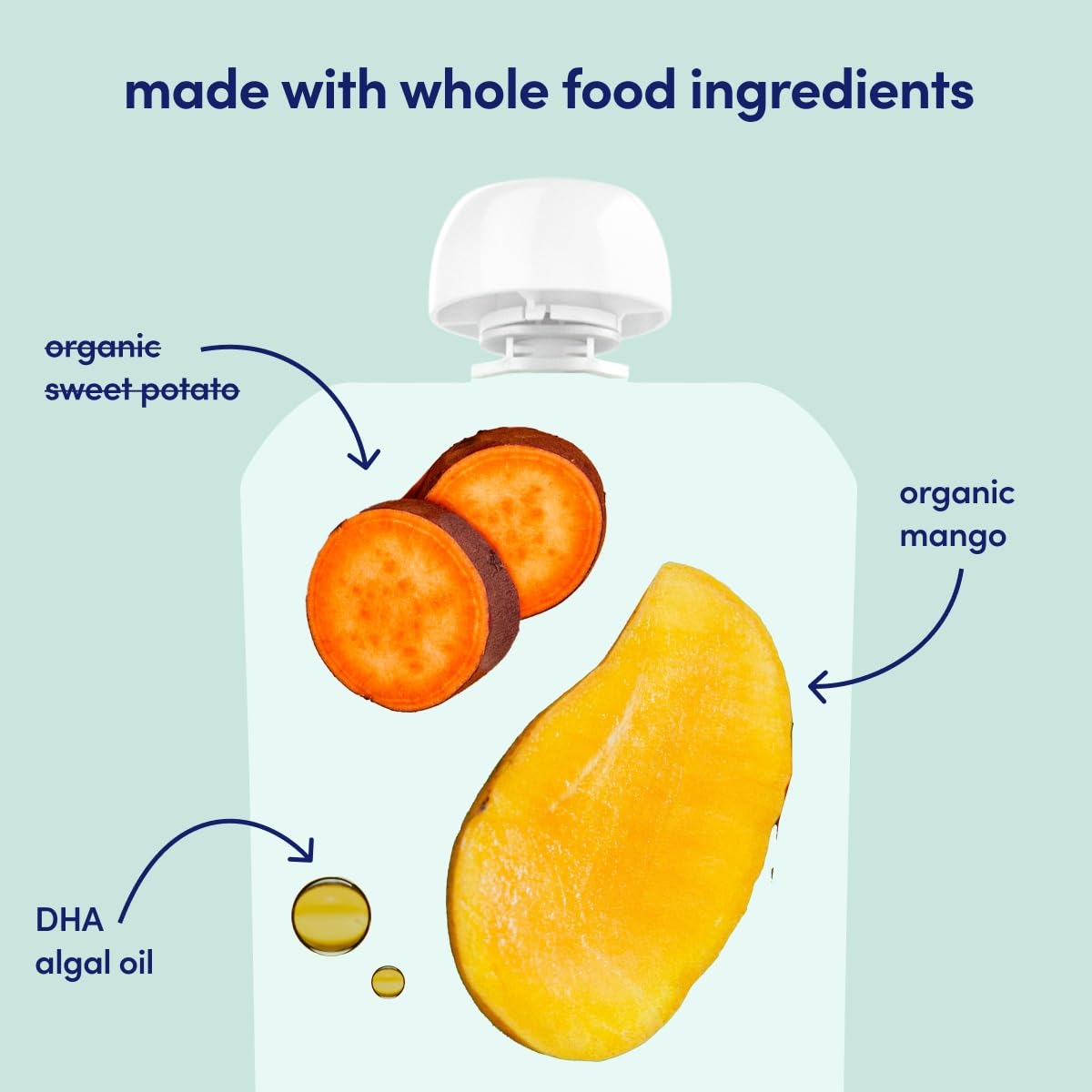 Cerebelly Organic Baby Food Pouches Variety Pack – Organic Veggie Purees for Toddlers | No Added Sugar, Fiber, Non-GMO | Blended Toddler Pouches | 4 Ounce BPA-Free Pouch | 4 Flavors | 8 Count