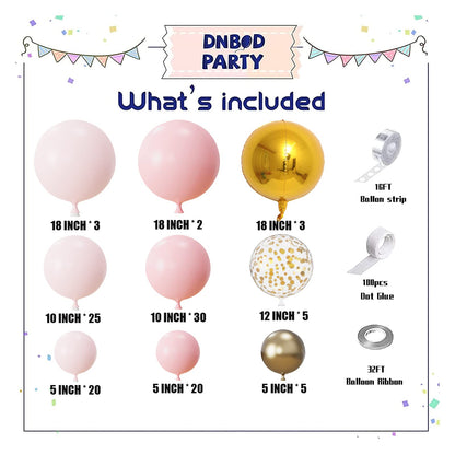 183Pcs Blush Dusty Pink Rose Gold Balloon Arch Kit,Pastel Nude Boho Balloon Garland for Wedding Bridal Shower Girls Birthday Tea Party Decorations Retro Dusty Pink Wedding Decors