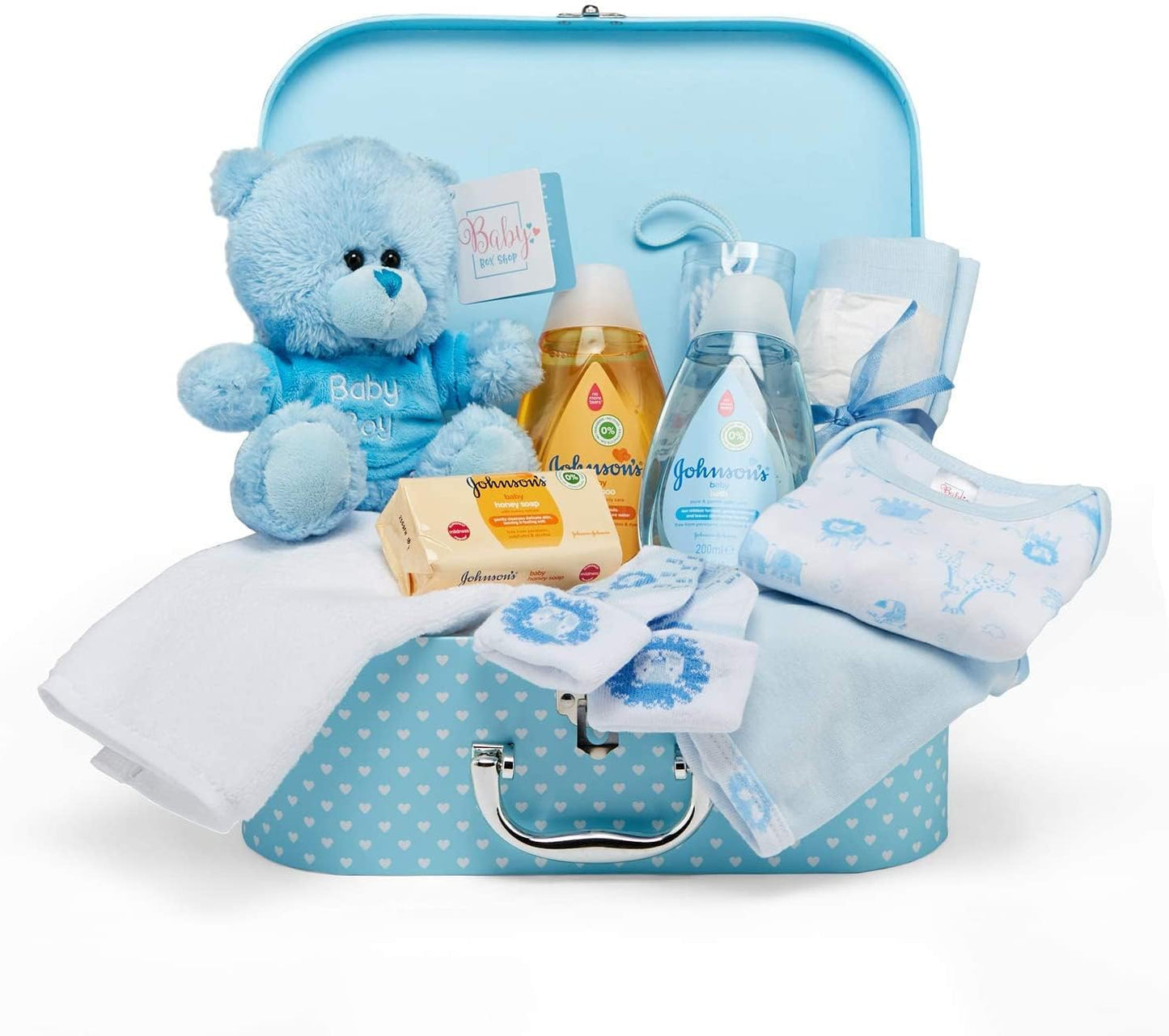 Baby Box Shop Baby Shower Gifts for Girl, Newborn Essentials in a Pink Baby Girl Hamper for New Born