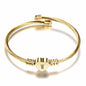 VQYSKO Gold Bracelets for Girls-A to Z Stainless Steel Heart Initial Girl Jewellery, Birthday Gifts for Girls