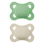 MAM Original Matte Baby Pacifiers, Binky for Boys 0-6 Months, BPA-Free Silicone Nipple, Easy to Clean, Best for Newborn Babies, Developed with Medical Experts, 2 Count Binkies with Sterilizer Case
