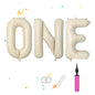 40 Inch Oh Baby Balloon, Shower Decorations, Large Sign for Backdrop, Shiny Banner for Gender Reveal Party Supplies (Gold)