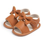 Kannior Infant Boys Girls Sandals Breathable Premium Baby Summer Outdoor Casual Beach Shoes Lightweight Toddler Flower Bowknot Anti Slip Rubber Sole Newborn Prewalker First Crib Shoes