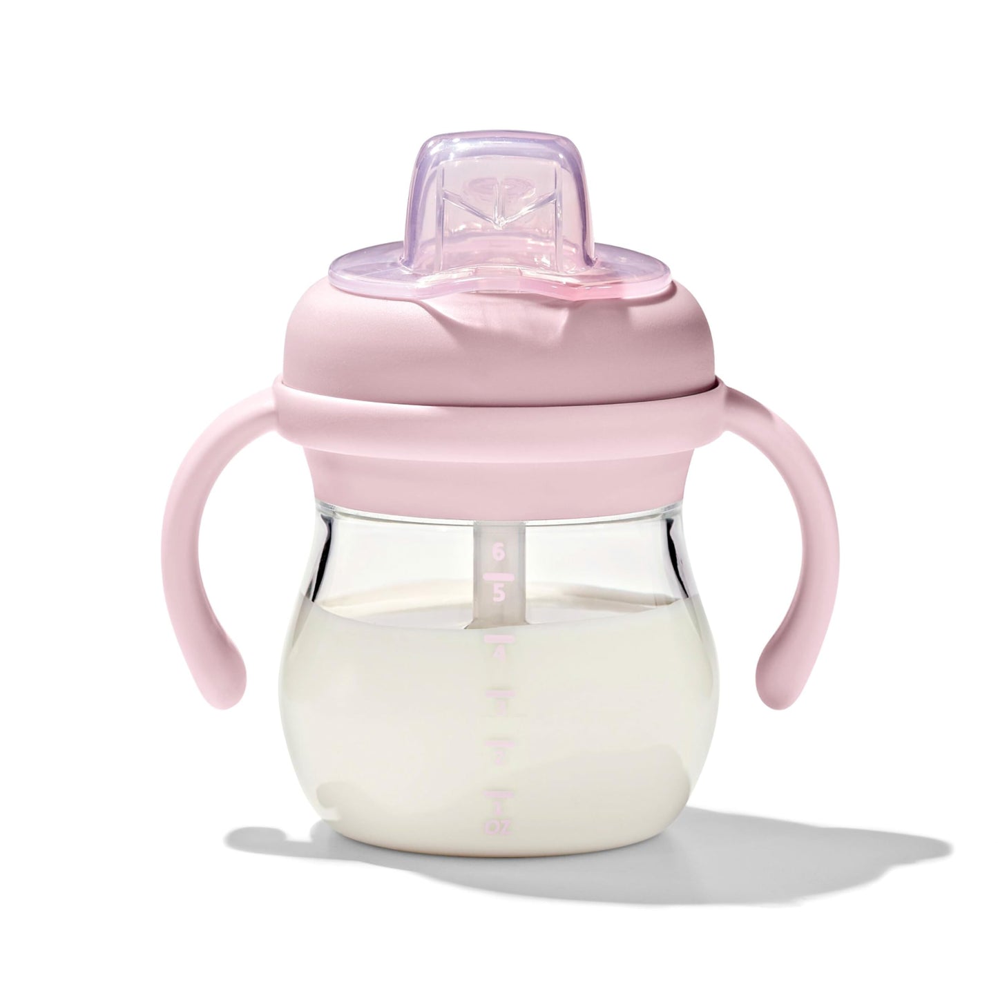 OXO Tot Transitions Soft Spout Sippy Cup with Removable Handles - 6 oz. - Blossom