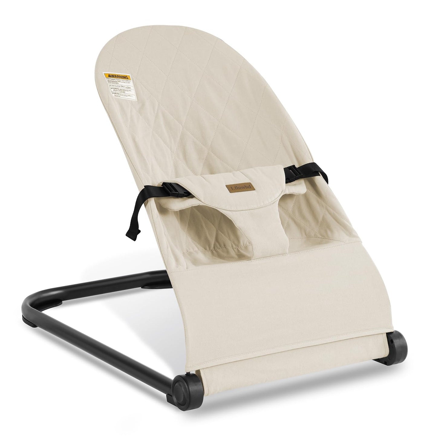 Baby Bouncer,Baby Bouncer Seat,Portable Infant Bouncer with 3-Point Safety Harness,Ergonomic Bouncy Seat, Newborns Bouncer for Babies 0-6 Months up to 20lbs,ASTM-Certified(Pink)